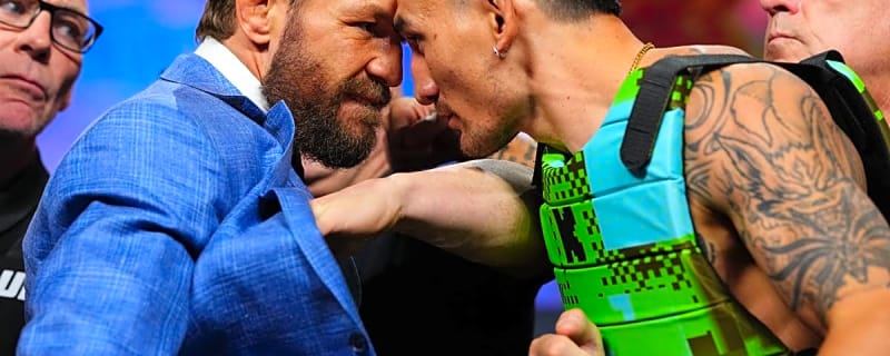 Conor McGregor and Max Holloway Have Heated Physical Faceoff Before UFC 329