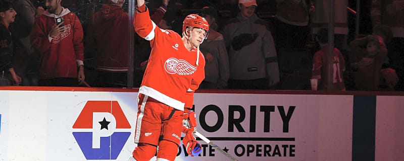 Red Wings’ Lucas Raymond vocal on impact of home finale win vs. Stars