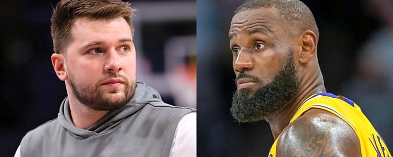 LeBron James Points to Luka Doncic After Lakers Lose Game 1