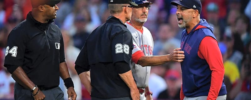 Red Sox manager Alex Cora furious after ball boy interference call