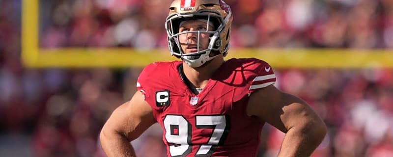 Watch: Injured Nick Bosa Enjoys a Beer While 49ers Defense Steps Up Big Against Panthers