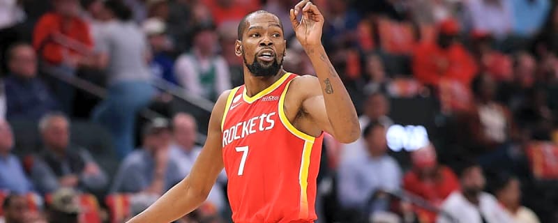 Rockets’ Kevin Durant hilariously drops mic on Jabari Smith Jr.’s big night