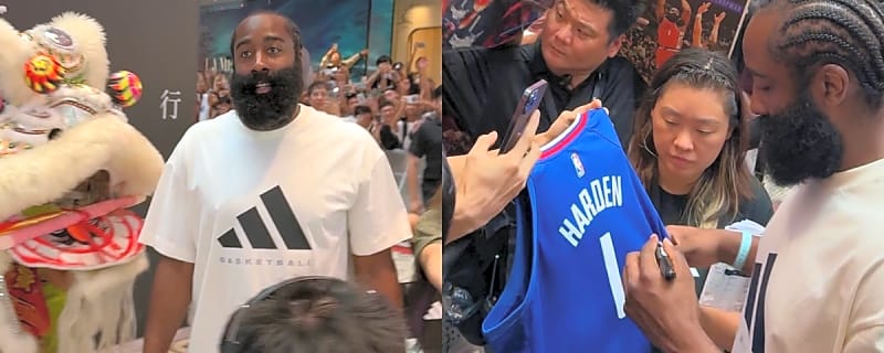 James Harden draws thousands of fans for adidas China tour, 'Uno Fest'