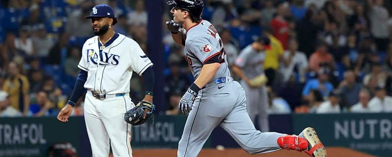 Guardians’ Chase DeLauter ends Drew Rasmussen’s scoreless innings streak with ALCS Game 1 HR