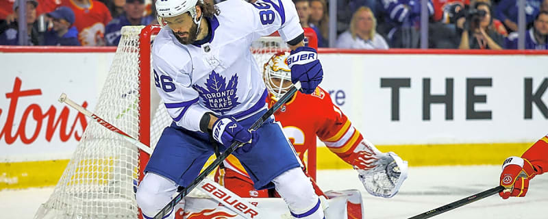 Leafs’ Kirill Marchenko leaves loss to Flames with lower-body injury