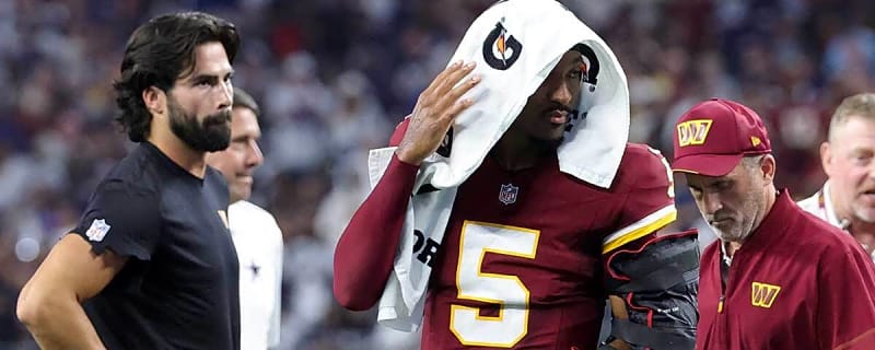 Gruesome Commanders QB Jayden Daniels injury had Rachaad White literally in tears