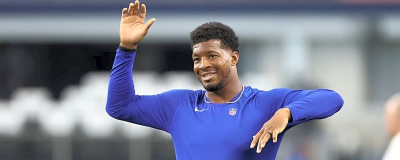 Jameis Winston, Cam Skattebo Steal Show Before Giants-Dolphins Game