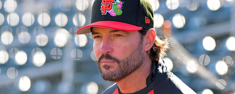 Tony Vitello's first spring training game with the Giants left the former Tennessee coach in literal pain