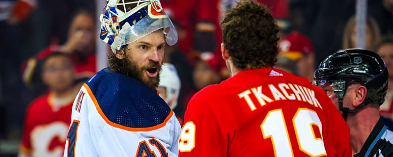 The Night the Goalies Threw Down: Smith and Talbot Re-Ignite the Battle of Alberta