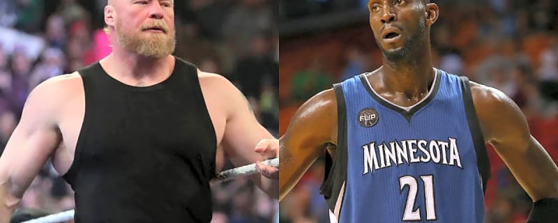 WWE Icon Brock Lesnar Gets Real About Sharing Minnesota Spotlight With Kevin Garnett