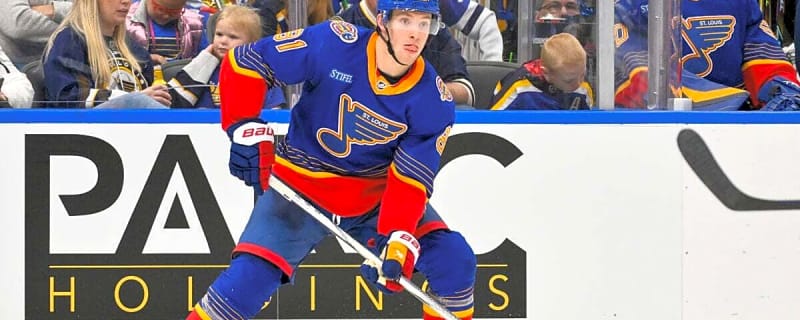 Dylan Holloway’s Potential for the Blues Depends on Staying Healthy