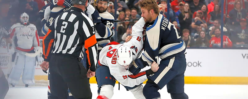 Capitals-Blue Jackets Fight Suddenly Turns Into Five Brawls At Once