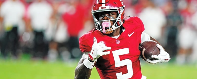 Alabama wide receiver Germie Bernard is a steadying presence that can navigate the Crimson Tide offense through troubled waters
