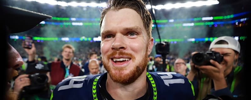 Sam Darnold's Post-Super Bowl Interaction With Kenneth Walker Draws Attention