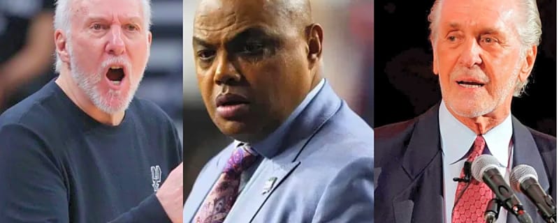 Charles Barkley Says Yelling at Players Is Not Bad Coaching, Cites Gregg Popovich, Pat Riley