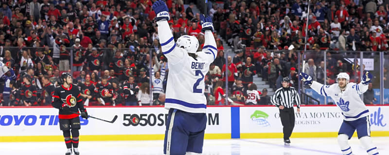 Benoit Scores OT Winner as Maple Leafs Defeat Senators 3-2 in Game 3