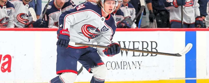 Blue Jackets Scratching Kent Johnson Sign More Needed From Second Line