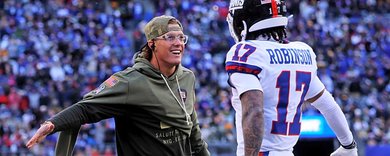 Wan’Dale Robinson opens up about Jaxson Dart as the Giants’ struggles intensify heading into Week 17 matchup with the Las Vegas Raiders