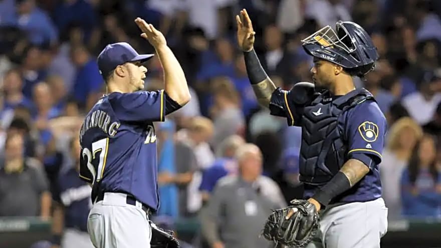 Longtime Brewers backstop receives emotional retirement tribute after Puerto Rico’s WBC exit