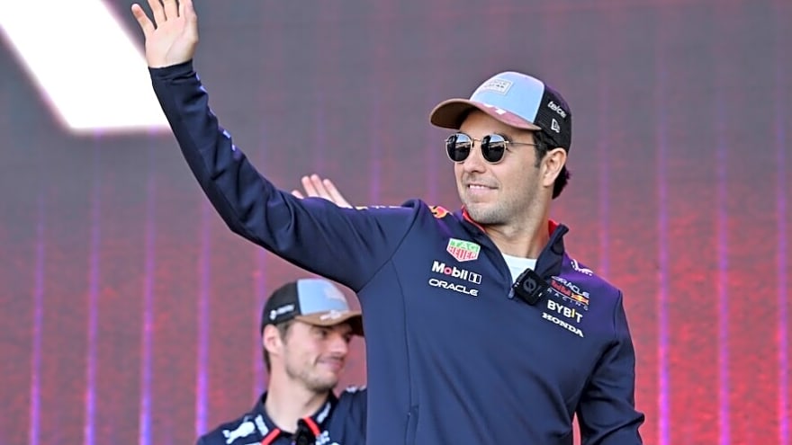 Cadillac Formula 1 Team Driver Sergio “Checo” Pérez Visiting Dodger Stadium For First Pitch
