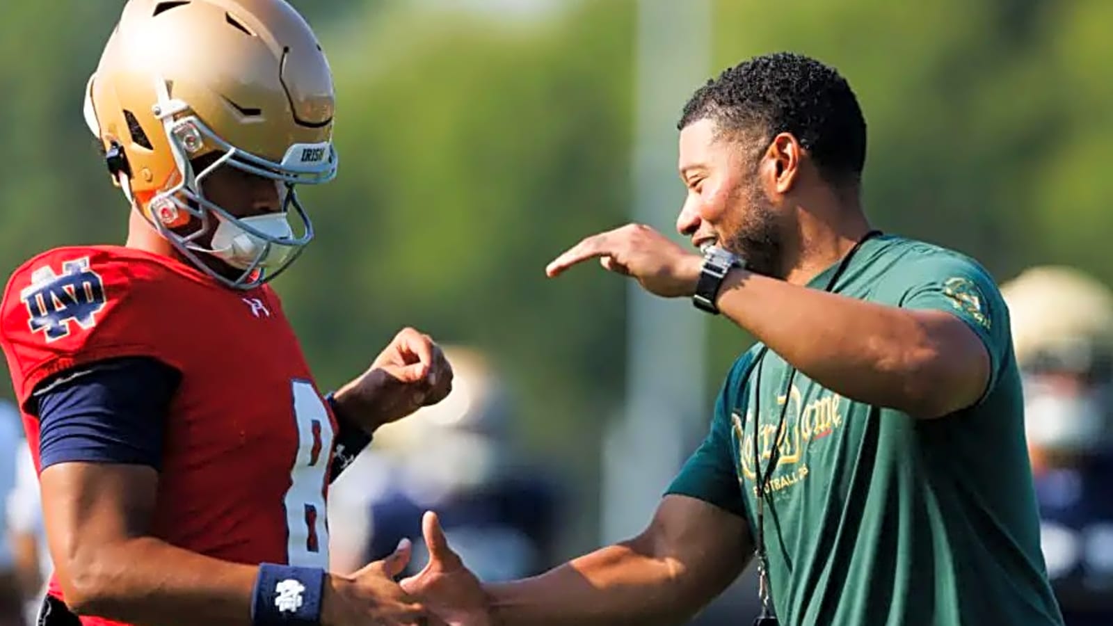 Help Your Teammates and Expect Nothing: Marcus Freeman Highlights Backup QB Kenny Minchey’s Selflessness While Supporting CJ Carr At Notre Dame