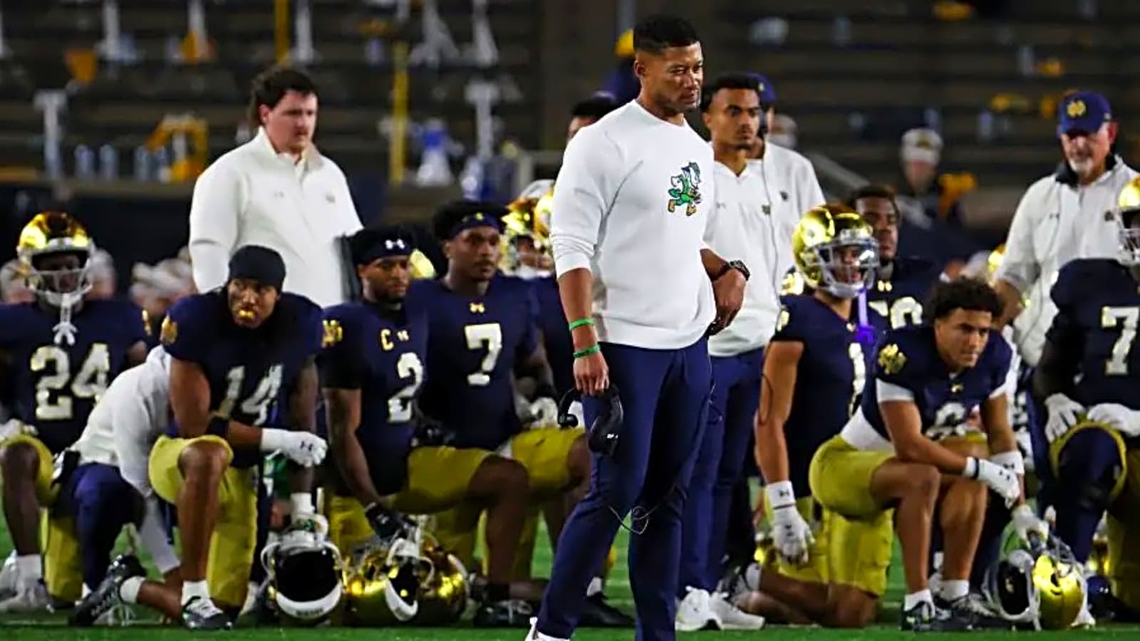Notre Dame coach Marcus Freeman refuses to take over defense
