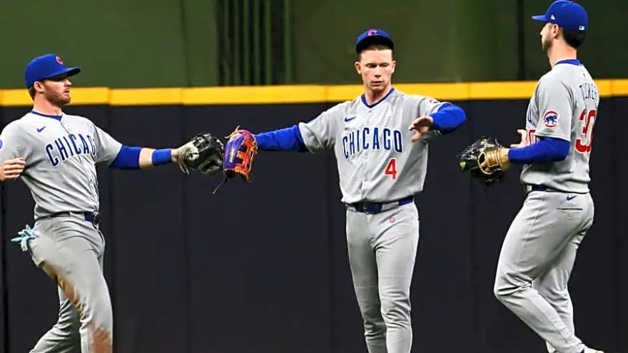 Chicago Cubs outfield in question as team clinches playoff spot