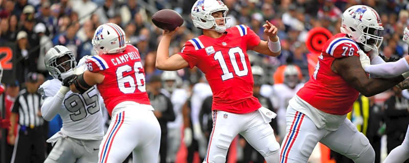 Drake Maye And Patriots Offense Shine As New England Dominates Raiders 45-17