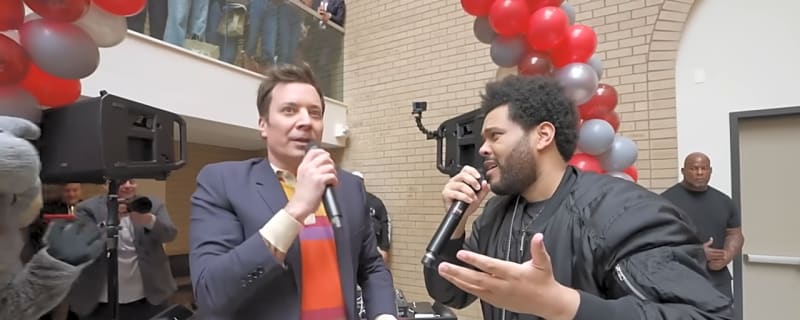 The Weeknd (and Jimmy Fallon) crashed a college graduation party