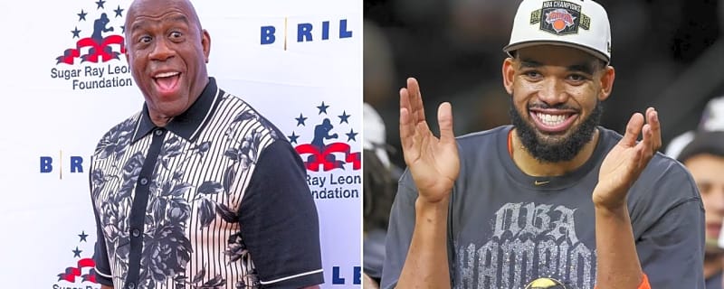 Karl-Anthony Towns Responds To Magic Johnson’s Overwhelming Message Amid Knicks Celebrations