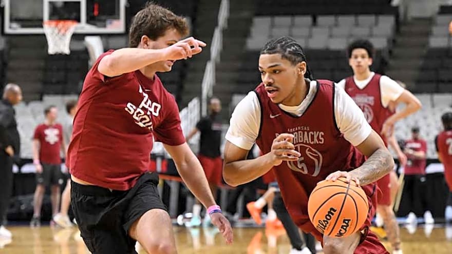 Watch Four Razorbacks Work Out for NBA Scouts at 2026 Draft Combine