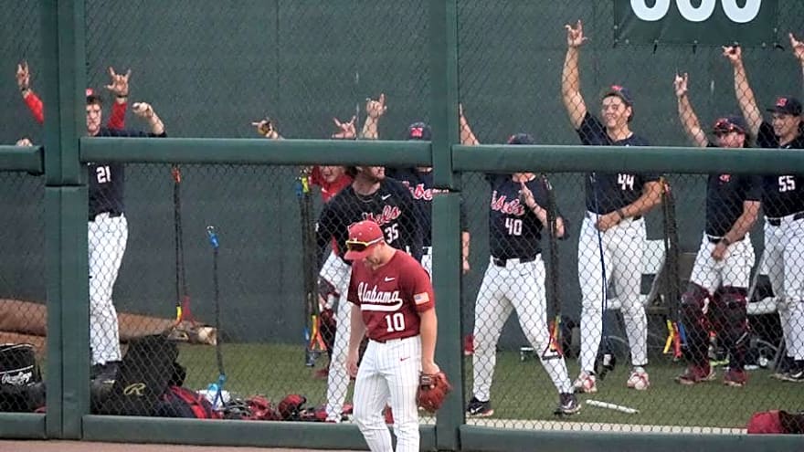 Alabama Baseball Bats Go Ice Cold In Game Two Loss To Rebels