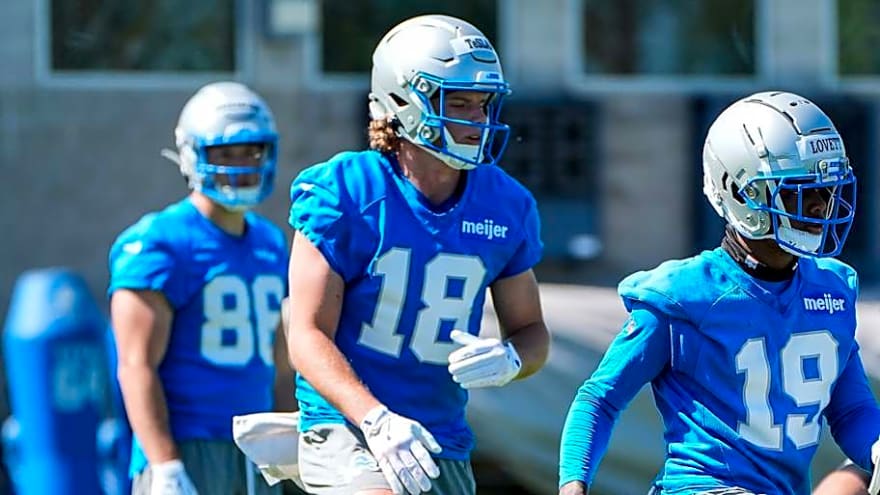 It’s not even training camp but this Lions rookie is already standing out