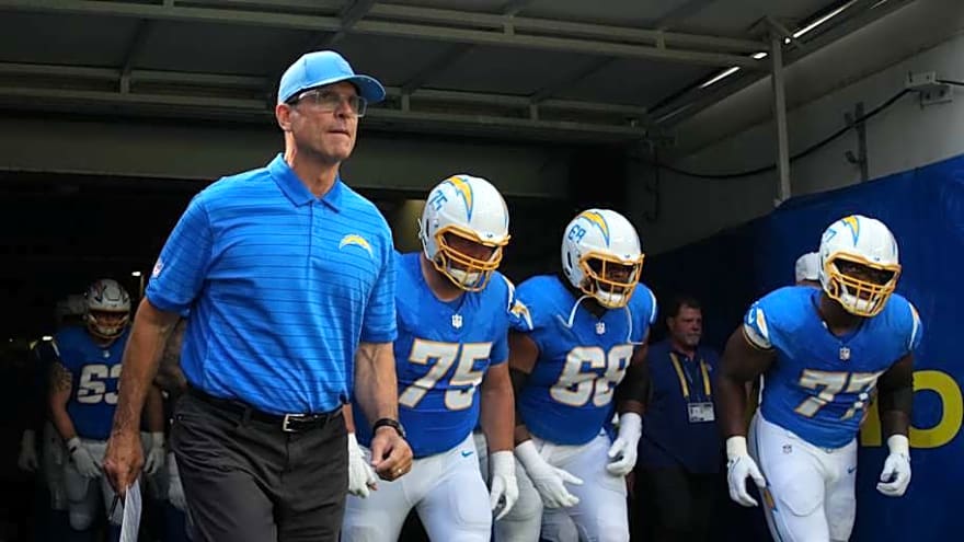 Jim Harbaugh provides update on Chargers offensive line