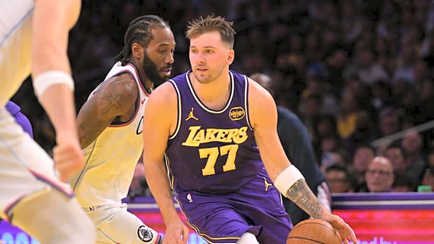 Lakers&#39; Luka Doncic Sends Clear Message to Jaxson Hayes After Tech vs Clippers