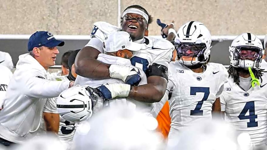 How Penn State Celebrated Winning for Interim Coach Terry Smith