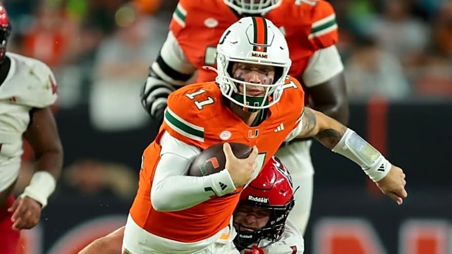 How Close Is Miami to Making it in the College Football Playoff after Latest Rankings?