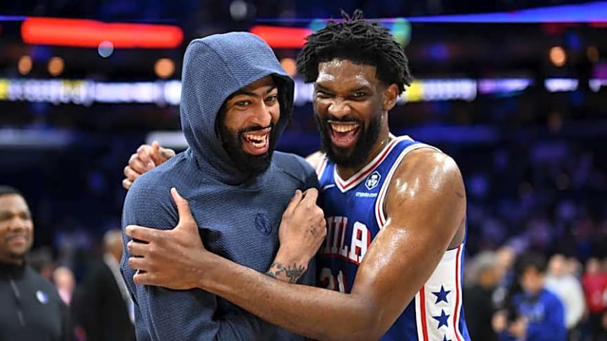 Anthony Davis, Joel Embiid set for first matchup since 2023 in Mavericks-76ers