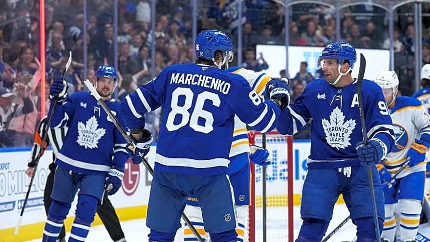 How the Maple Leafs' new lineup looked in their first game