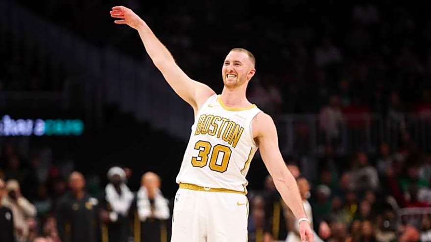 Sam Hauser is on fire, and he helped the Boston Celtics torch the Indiana Pacers