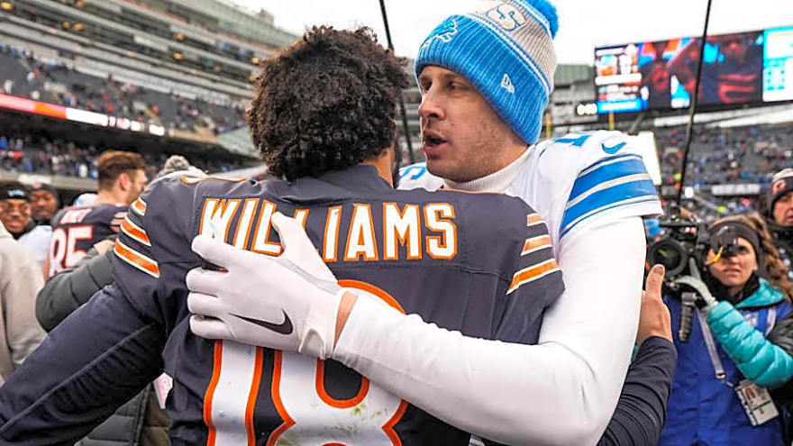 Caleb Williams nears point under Ben Johnson where Jared Goff soared