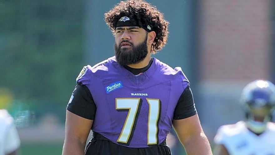 Ravens Rookie Olaivavega Ioane Shares Funny 'Welcome to the NFL' Moment