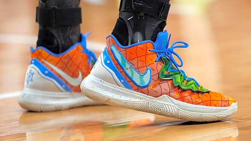 Kyrie Irving 'Prays' Fans Kept His Nike SpongeBob Sneakers