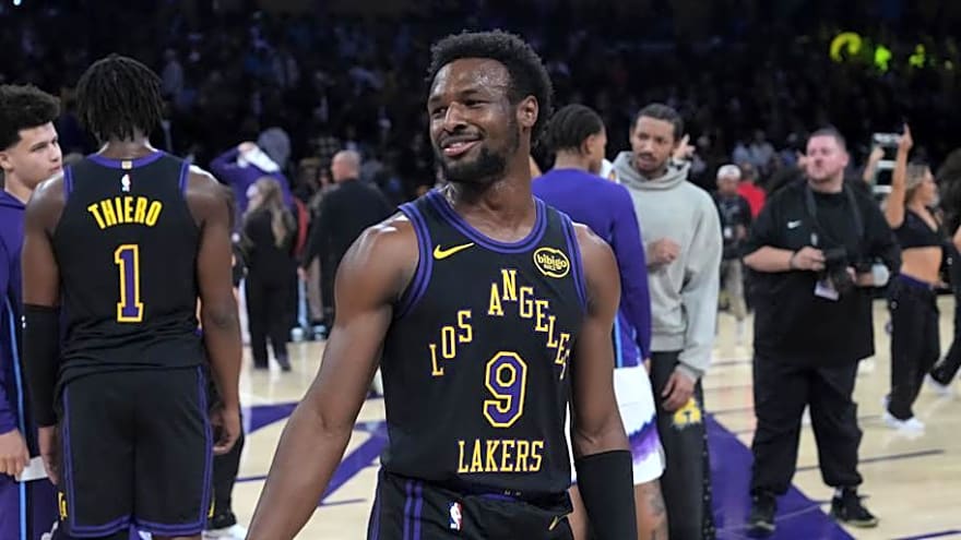 Lakers&#39; Bronny James Shows Out in First G League Game of Season