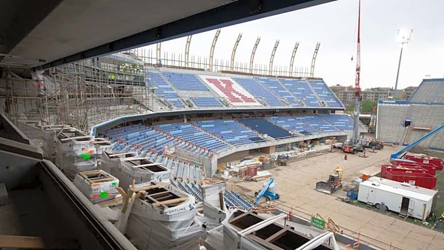 Kansas Football Displays New End Zone Turf: See the New Design