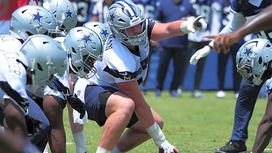 Cowboys OL Brock Hoffman ready to step up to replace injured center Cooper Beebe