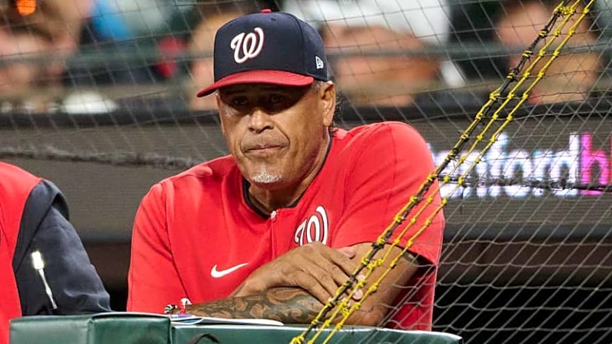 National Boss Miguel Cairo Signs Ball Heading for Baseball Hall of Fame