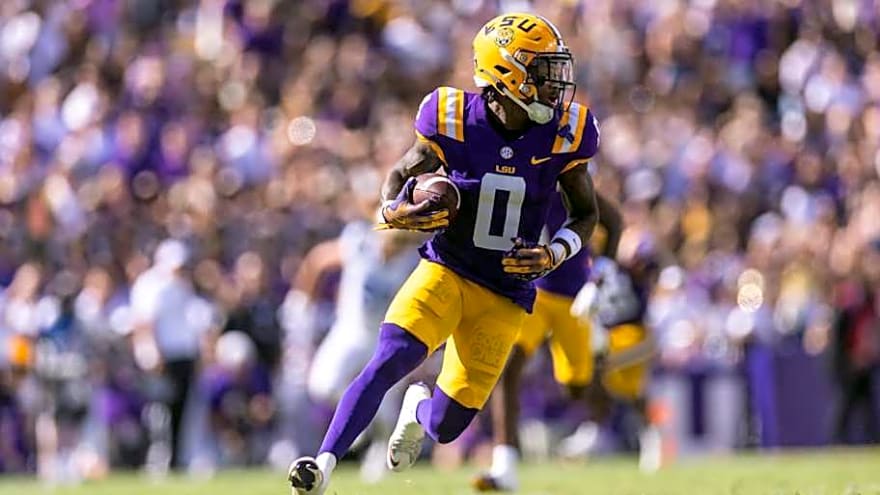 LSU Football Wide Receiver, Louisiana Native Has Brian Kelly&#39;s Attention in Fall Camp