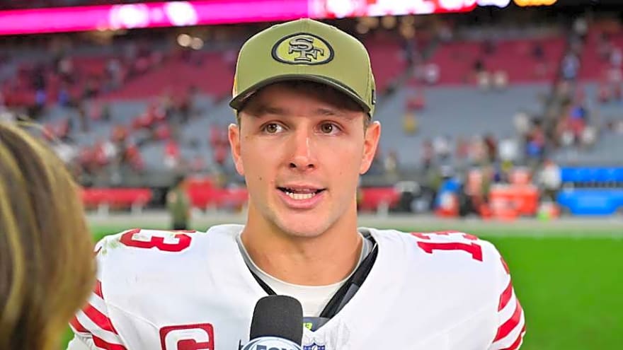 Brock Purdy delivers passionate message before 49ers face Panthers