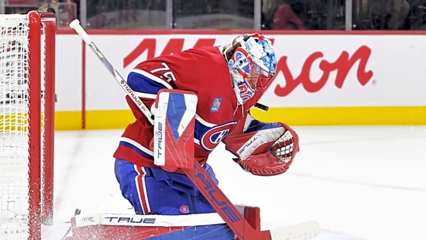 Canadiens to Start Rookie Goaltender vs. Penguins
